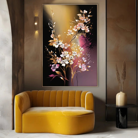Quadro Stampa su Tela Cascate Floreali - CupidoDesign