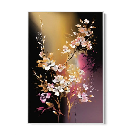 Quadro Stampa su Tela Cascate Floreali - CupidoDesign