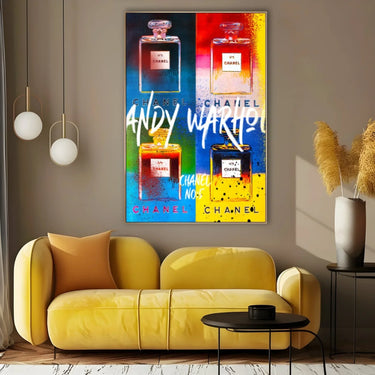 Quadro Stampa su Tela Chanel Graffiti - CupidoDesign