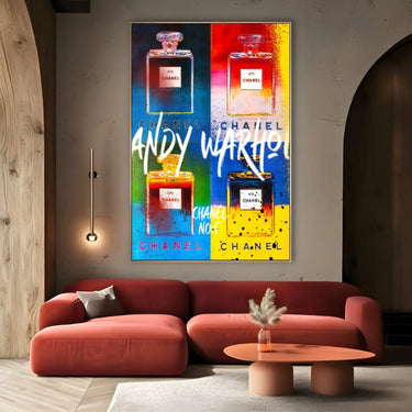 Quadro Stampa su Tela Chanel Graffiti - CupidoDesign