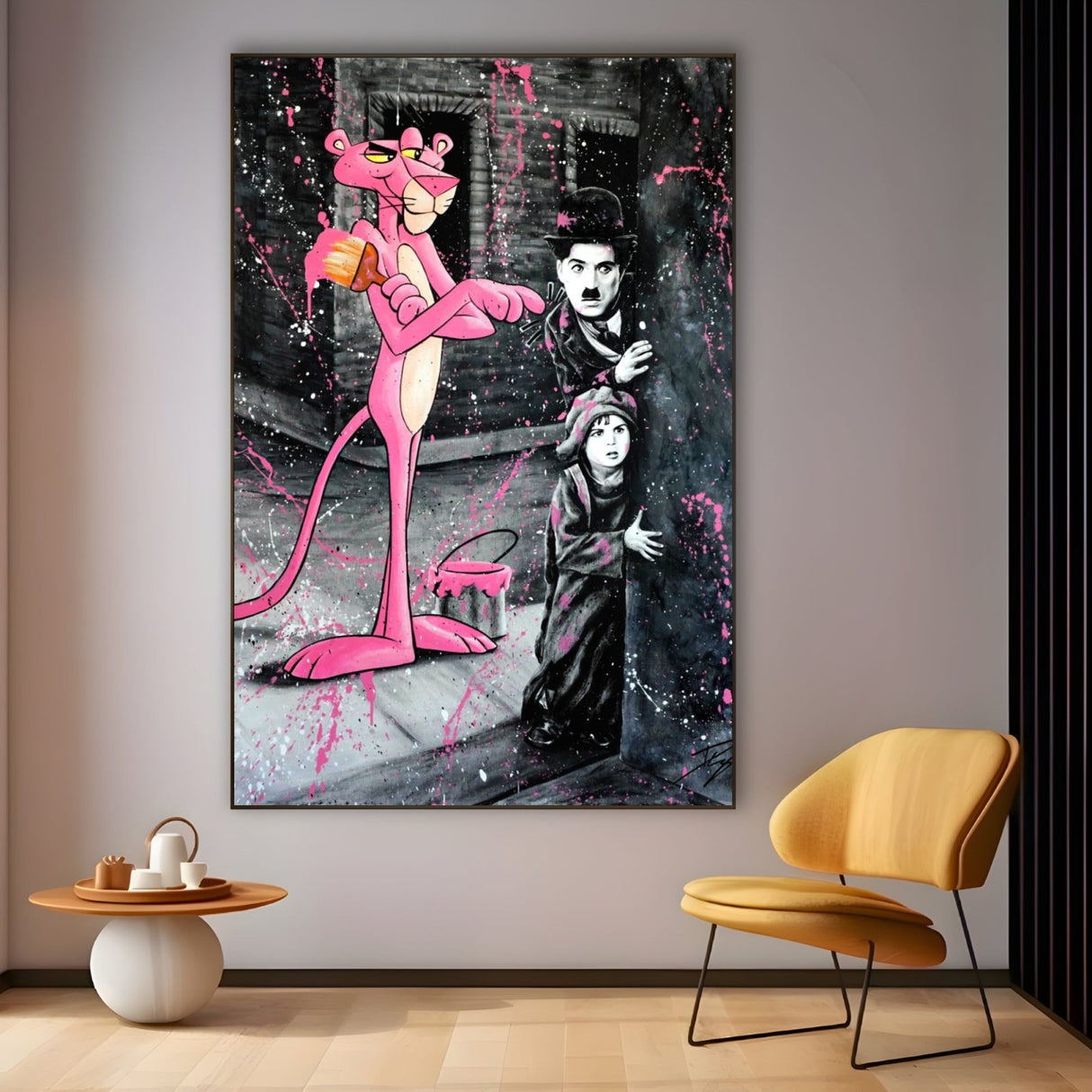 Charlie Chaplin 80x120cm - CupidoDesign