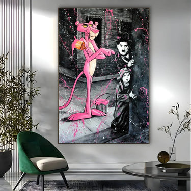 Quadro Stampa su Tela Charlie Chaplin - CupidoDesign