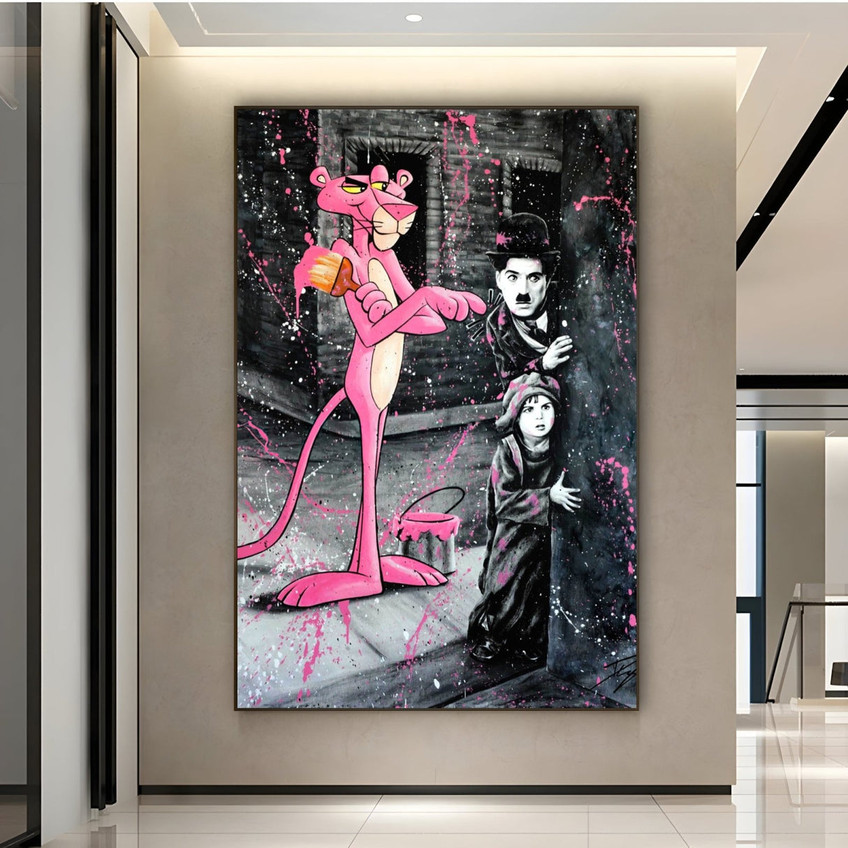 Charlie Chaplin 80x120cm - CupidoDesign