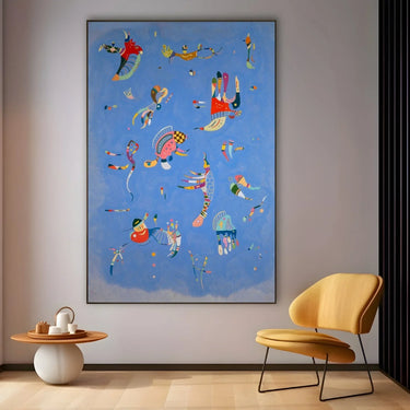 Quadro Stampa su Tela Cielo blu, Wassily Kandinsky - CupidoDesign