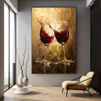 Quadro Stampa su Tela Cin Cin - CupidoDesign