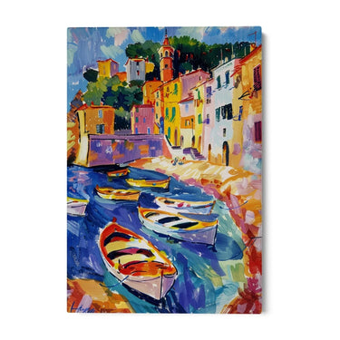 Quadro Stampa su Tela Colorata Cinque Terre, Liguria - CupidoDesign