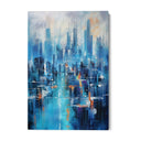 Quadro Stampa su Tela Città Azzurra - CupidoDesign
