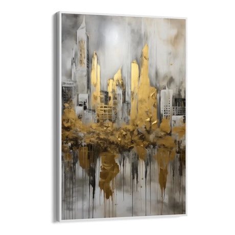 Quadro Stampa su Tela Città Dorata - CupidoDesign
