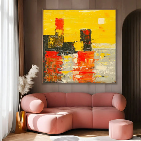 Quadro Stampa su Tela Città d’Oro - CupidoDesign