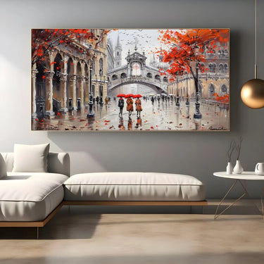 Quadro Stampa su Tela Città Incantata - CupidoDesign