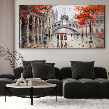Quadro Stampa su Tela Città Incantata - CupidoDesign