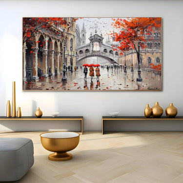 Quadro Stampa su Tela Città Incantata - CupidoDesign