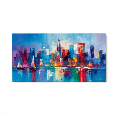 Quadro Stampa su Tela Città Intricata - CupidoDesign