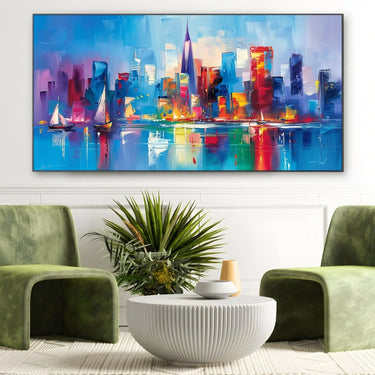Quadro Stampa su Tela Città Intricata - CupidoDesign