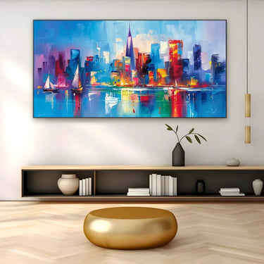 Quadro Stampa su Tela Città Intricata - CupidoDesign