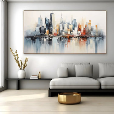 Quadro Stampa su Tela Città sospesa - CupidoDesign