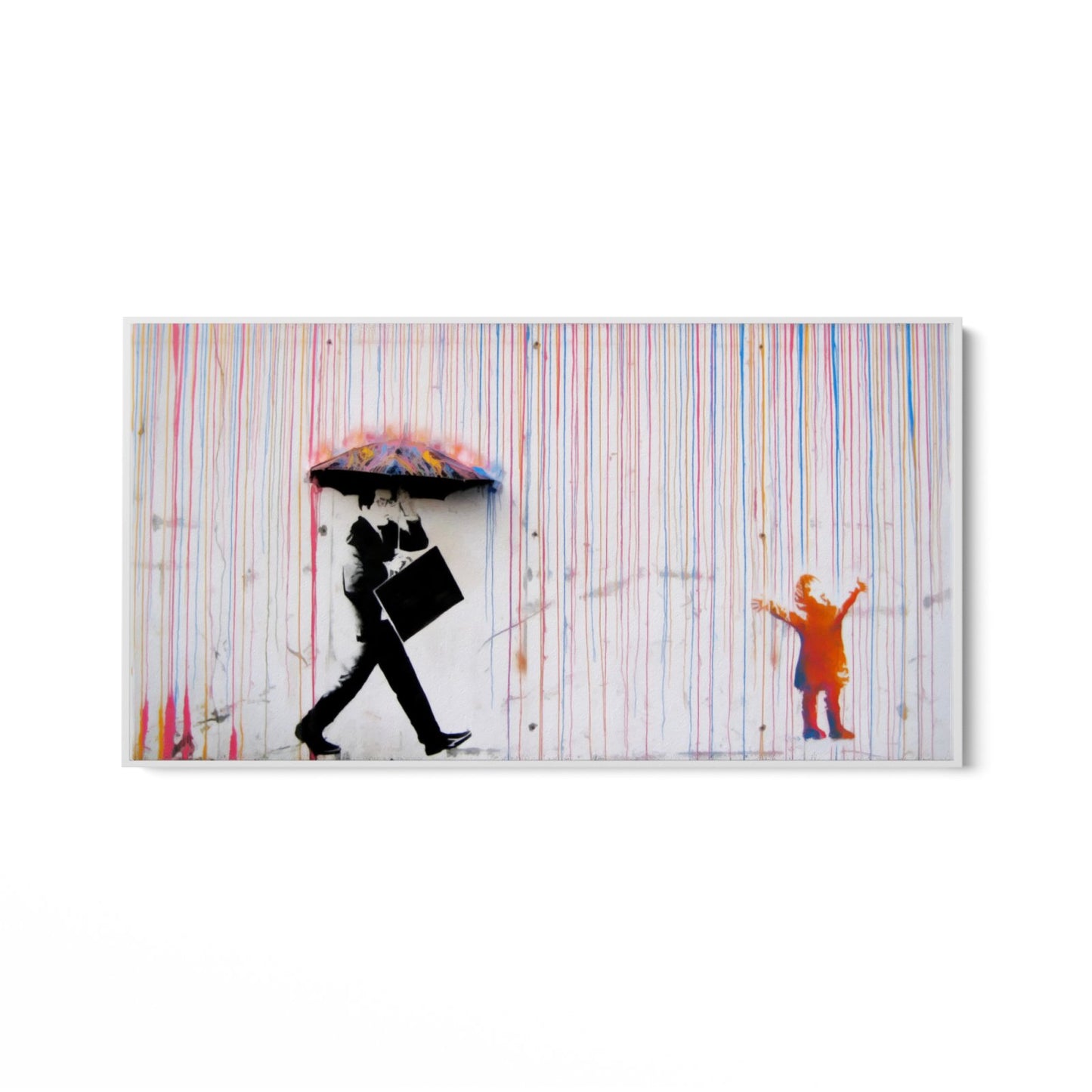 Gekleurde regen, Banksy