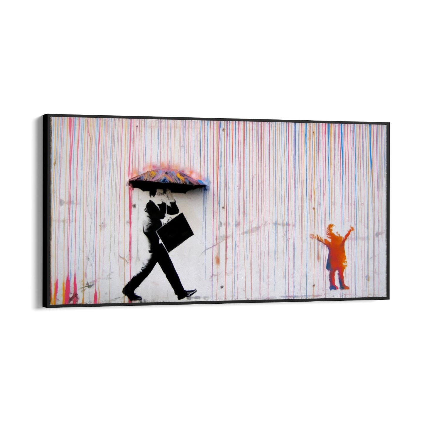 Farebný dážď, Banksy