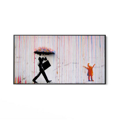 Farbiger Regen, Banksy