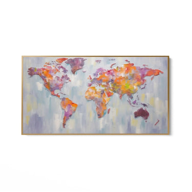 Quadro Stampa su Tela Colori del globo - CupidoDesign
