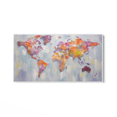 Quadro Stampa su Tela Colori del globo - CupidoDesign