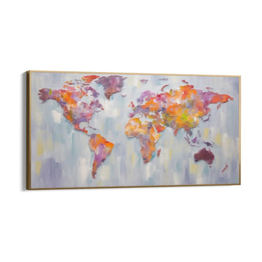 Quadro Stampa su Tela Colori del globo - CupidoDesign