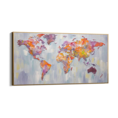 Quadro Stampa su Tela Colori del globo - CupidoDesign