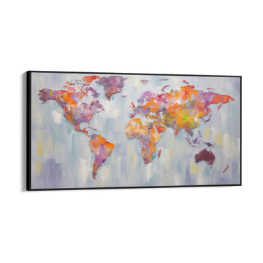 Quadro Stampa su Tela Colori del globo - CupidoDesign