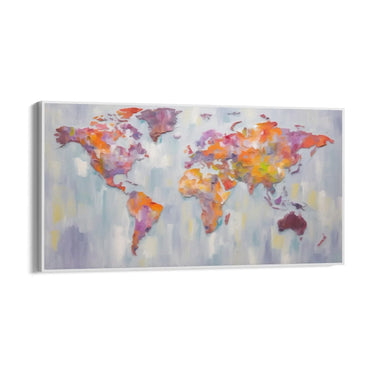 Quadro Stampa su Tela Colori del globo - CupidoDesign