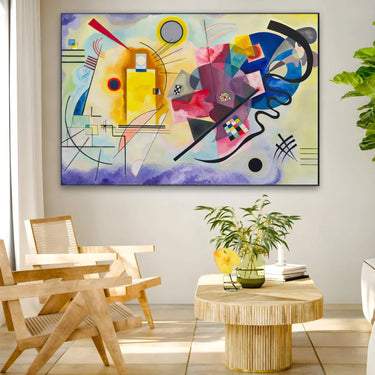 Quadro Stampa su Tela Giallo Rosso Blu, Wassily Kandinsky - CupidoDesign