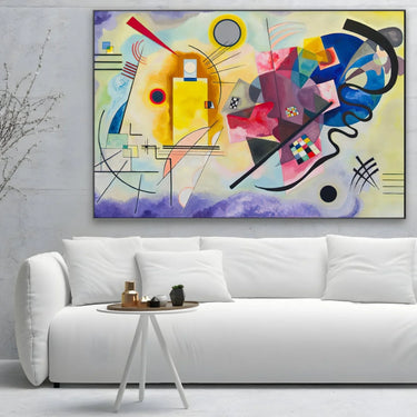 Quadro Stampa su Tela Giallo Rosso Blu, Wassily Kandinsky - CupidoDesign