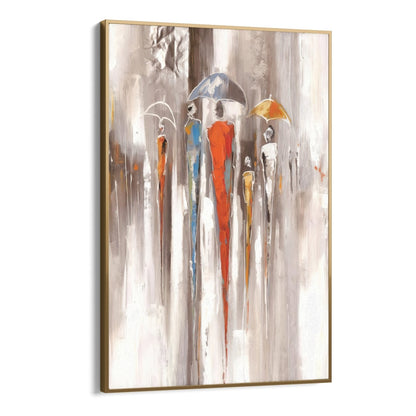 Colors In The Rain 70x100cm arany kerettel