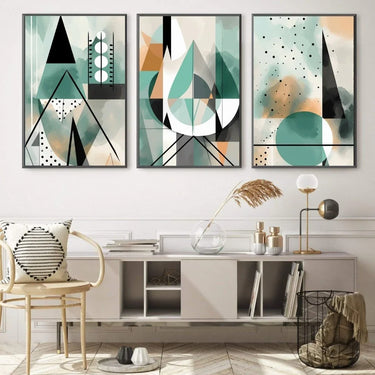 Quadro Stampa su Tela Confluenze di Angoli - CupidoDesign