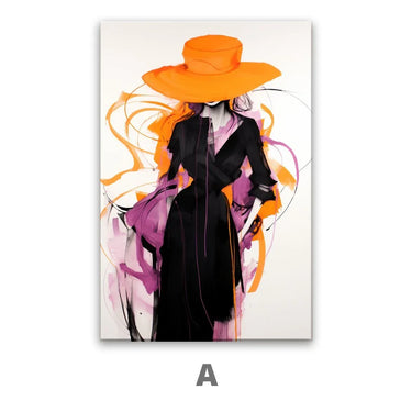 Quadro Stampa su Tela Contrasto elegante - CupidoDesign