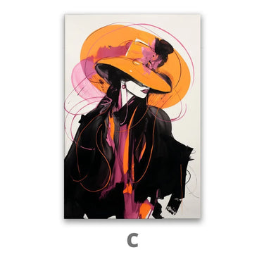 Quadro Stampa su Tela Contrasto elegante - CupidoDesign