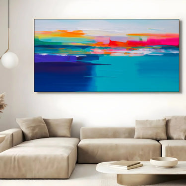 Quadro Stampa su Tela Crepuscolo Colorato - CupidoDesign