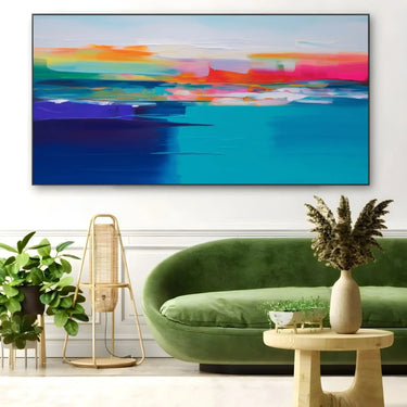 Quadro Stampa su Tela Crepuscolo Colorato - CupidoDesign