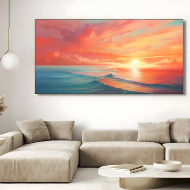 Quadro Stampa su Tela Crepuscolo Marino - CupidoDesign