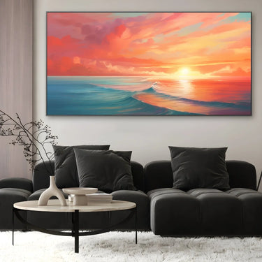 Quadro Stampa su Tela Crepuscolo Marino - CupidoDesign