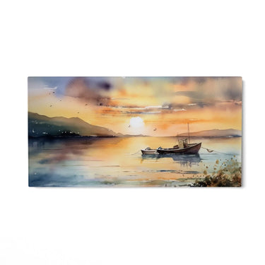 Quadro Stampa su Tela Crepuscolo sul lago - CupidoDesign
