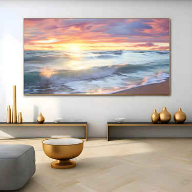 Quadro Stampa su Tela Crepuscolo sul mare - CupidoDesign