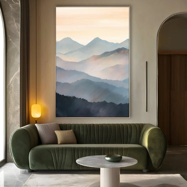 Quadro Stampa su Tela Crepuscolo sulle cime - CupidoDesign