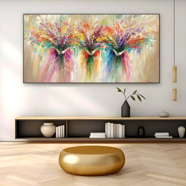 Quadro Stampa su Tela Crescendo Floreale - CupidoDesign