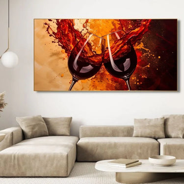 Quadro Stampa su Tela Danza di rosso - CupidoDesign
