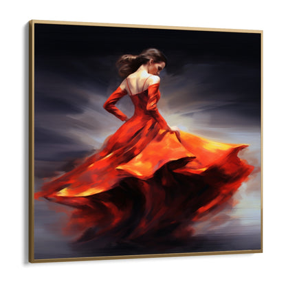 Danza vestida de rojo