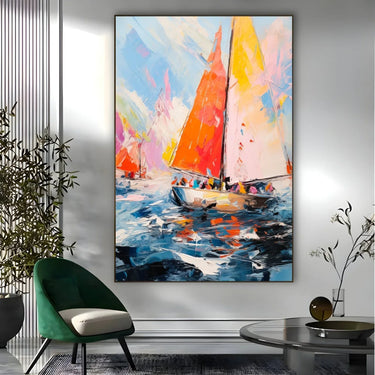 Quadro Stampa su Tela Danze nel Blu - CupidoDesign