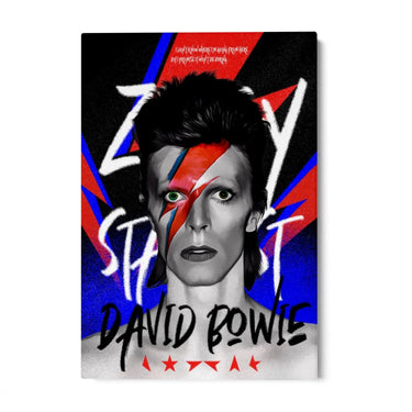 Quadro Stampa su Tela David Bowie Graffiti - CupidoDesign