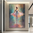 Quadro Stampa su Tela Delicata Ballerina - CupidoDesign
