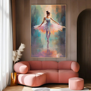 Quadro Stampa su Tela Delicata Ballerina - CupidoDesign