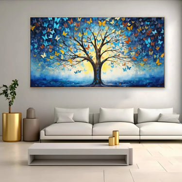Quadro Stampa su Tela Delicato di Farfalle - CupidoDesign